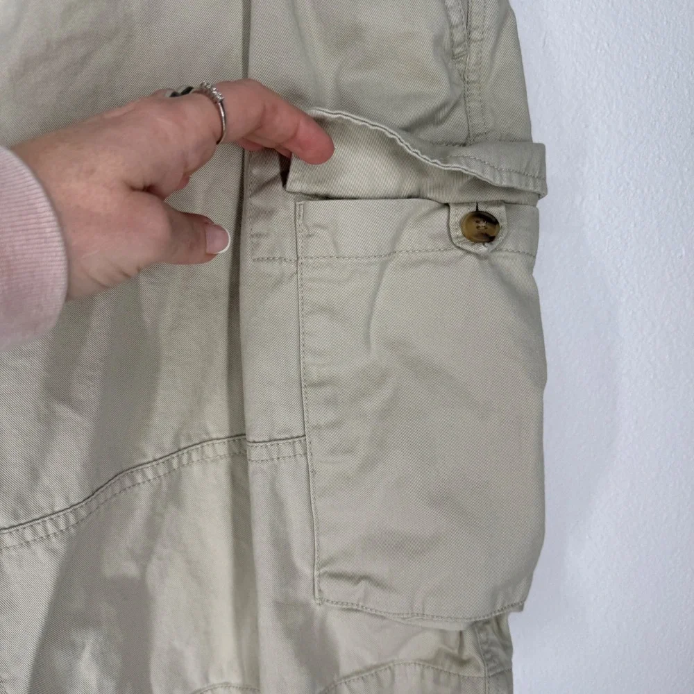 Polo Ralph Lauren Mens Khaki Tan Relaxed Cotton Cargo‎ Shorts Size 40 Utility